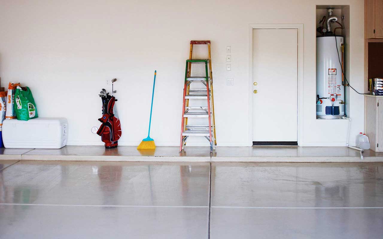 Clean garage after clean up