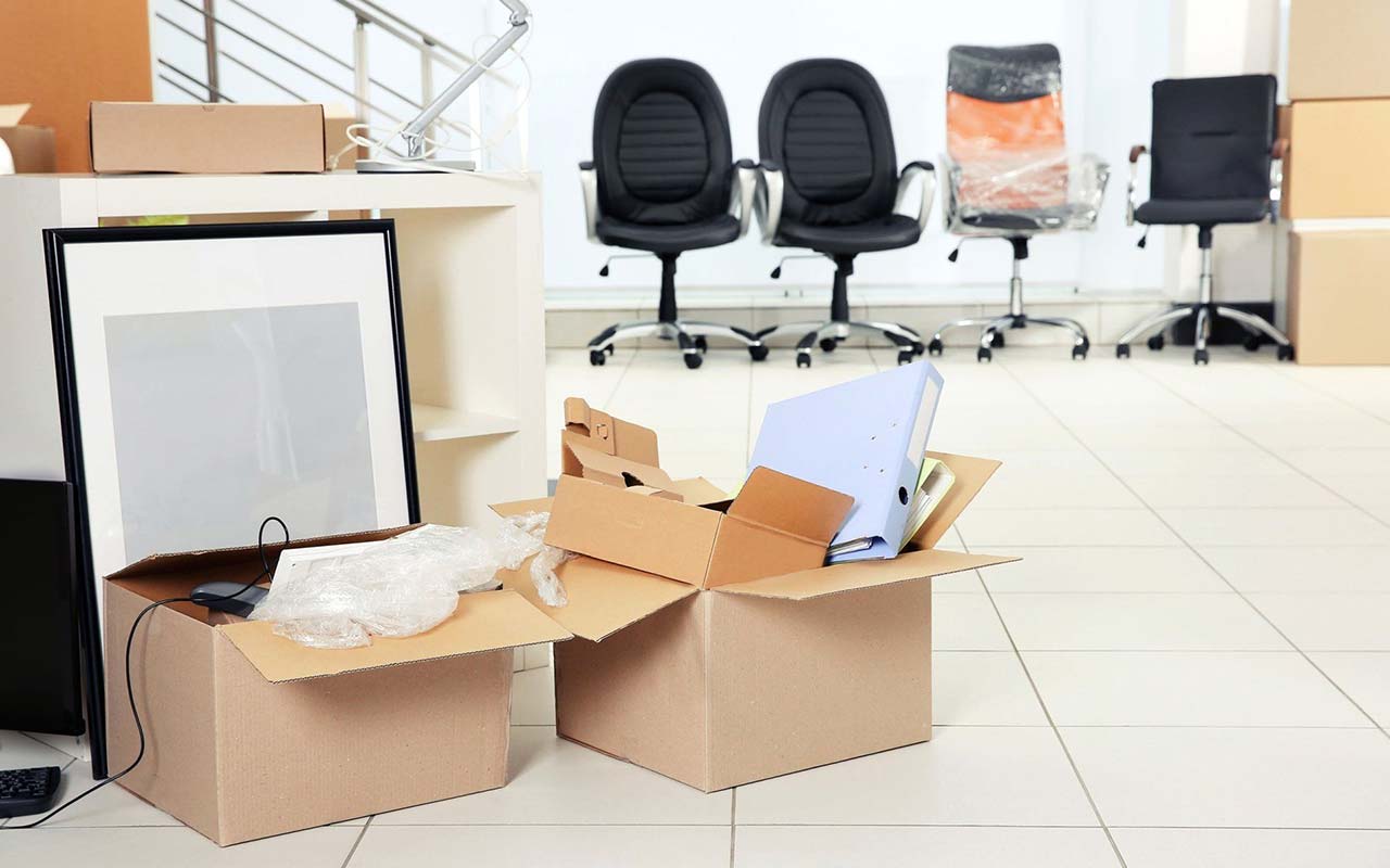 Office ready for clean out